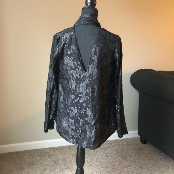 Black shiny light blazer - Picture 2 of 4